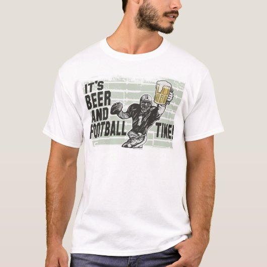 Het is Beer & Football Time T-shirts en cadeautjes (Voorkant)