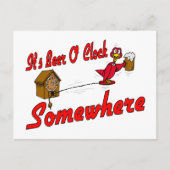 Het is Beer O Clock ergens anders Briefkaart (Voorkant)