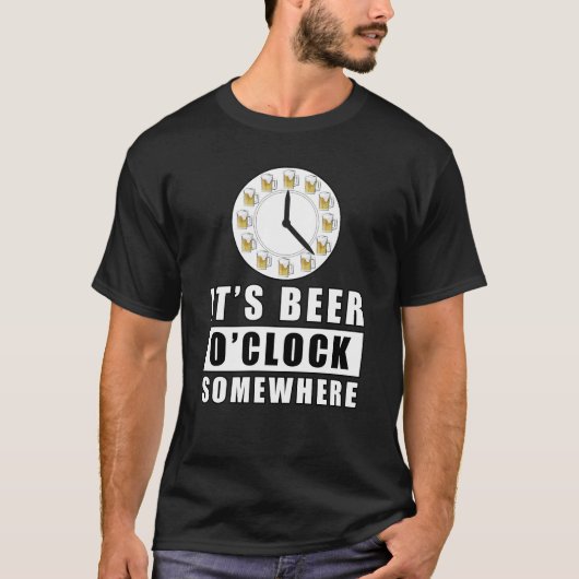 Het is Beer O-klok ergens. T-shirt (Voorkant)