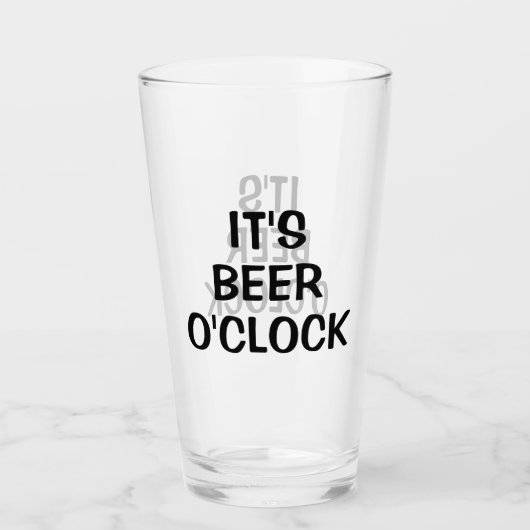 Het is Beer O-klok Glas (Voorkant)