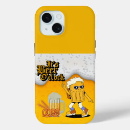 Het is Beer O'Clock Beer Mok Character iPhone 15 Case