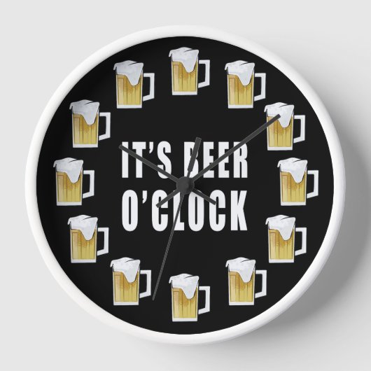 Het is Beer O'clock - Grappig klokontwerp (Voorkant)