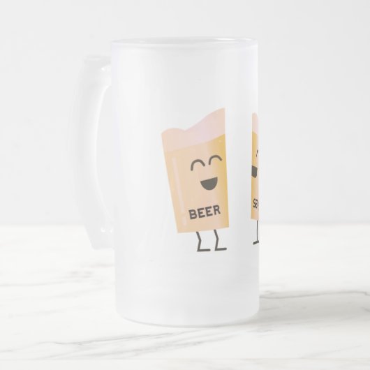 Het is Beer Season Matglas Bierpul (Voorkant links)