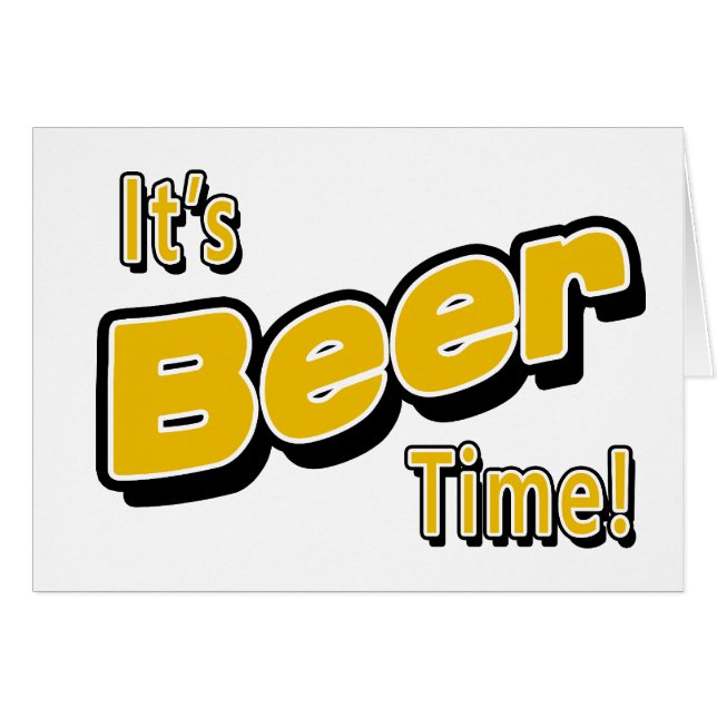 Het is Beer Time. (Voorkant Horizontaal)