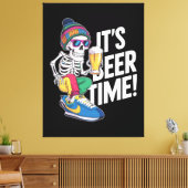 Het is Beer Time Canvas Afdruk (Insitu (Woonkamer))