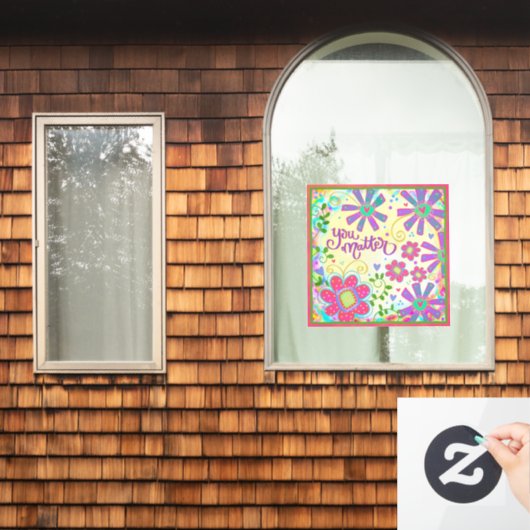 Het is belangrijk dat u het venster "inspiratie" d raamsticker (Huis Raam)