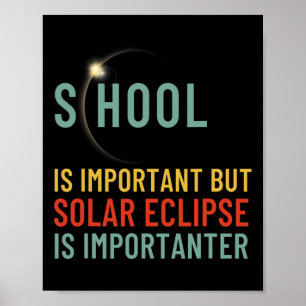 Het is belangrijk, maar zonsverduistering is belan poster