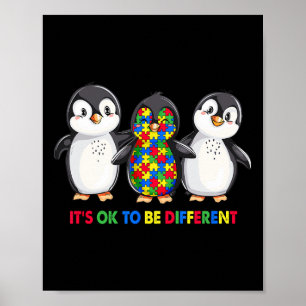 Het is belangrijk om verschillende pinguïn autisme poster