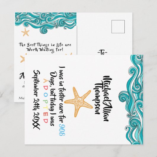 Het is belangrijk voor deze ene Starfish Briefkaart (Voorkant / Achterkant)