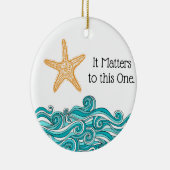 Het is belangrijk voor deze ene Starfish Keramisch Ornament (Rechts)