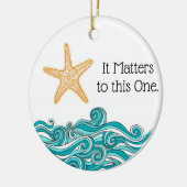 Het is belangrijk voor deze ene Starfish Keramisch Ornament (Links)