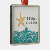 Het is belangrijk voor deze ene Starfish Metalen Ornament (Rechts)