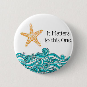 Het is belangrijk voor deze ene Starfish Ronde Button 5,7 Cm