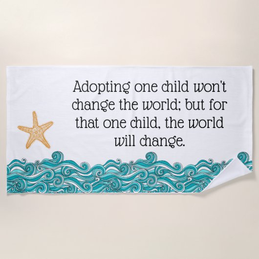 Het is belangrijk voor deze ene Starfish Strandlaken (Voorkant)