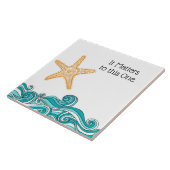 Het is belangrijk voor deze ene Starfish Tegeltje (Zijkant)