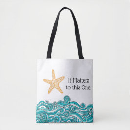 Het is belangrijk voor deze ene Starfish Tote Bag