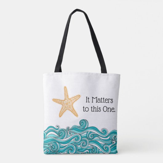 Het is belangrijk voor deze ene Starfish Tote Bag (Achterkant)