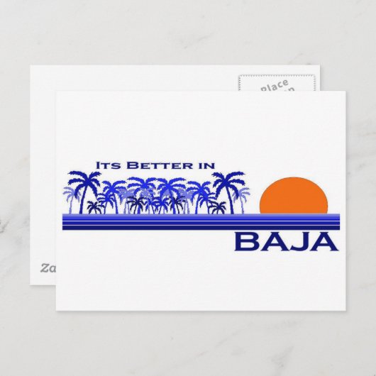 Het is beter in Baja Briefkaart (Voorkant / Achterkant)