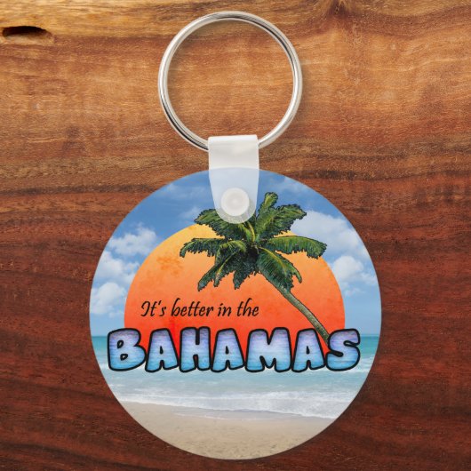 Het is beter in de Bahama's Sleutelhanger (Voorkant)