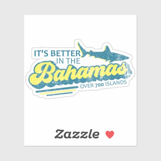 Het is beter in de Bahama's Sticker vakantie cruis (Vel)