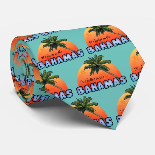 Het is beter in de Bahama's Stropdas (Opgerold)