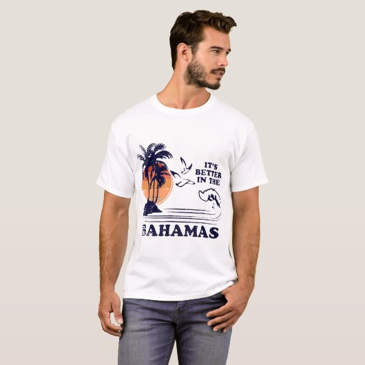 het is beter in het kamp van bahamas t-shirt (Voorkant volledig)