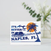 Het is beter in Napels, FL. Briefkaart (Staand voorkant)