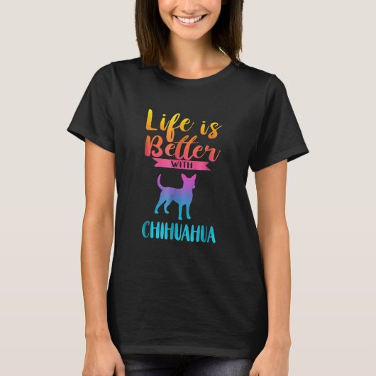 Het is beter met een Shirt Hondenliefhebber van Ch (Voorkant)