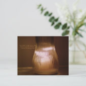 "Het is beter om één kaars aan te steken" briefkaa Briefkaart (Staand voorkant)