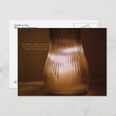 "Het is beter om één kaars aan te steken" briefkaa Briefkaart (Voorkant / Achterkant)