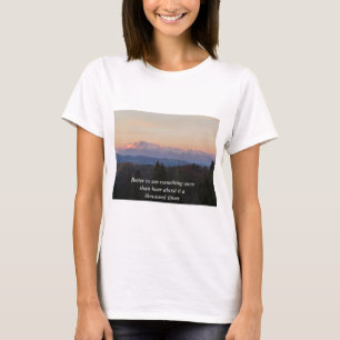 Het is beter om iets te zien zodra Tatras Travel Q T-shirt