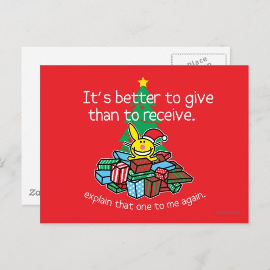 Het is beter om te geven briefkaart (Voorkant / Achterkant)