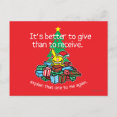 Het is beter om te geven briefkaart (Voorkant)