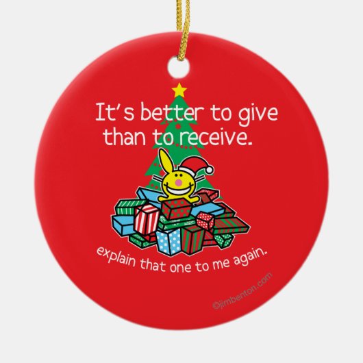 Het is beter om te geven keramisch ornament (Voorkant)