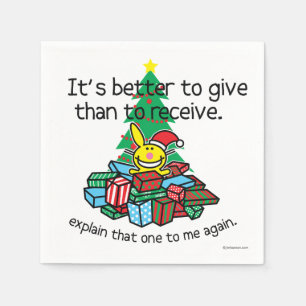 Het is beter om te geven servetten