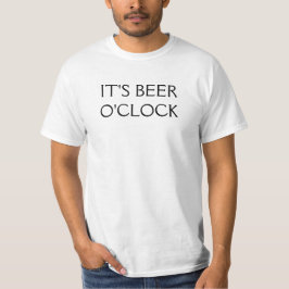 Het is bier om uur t-shirt