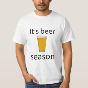 Het is bier seizoen Funny bierliefhebber grafisch  T-shirt