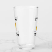 Het is bier seizoen gelukkige verjaardag volwassen glas (Rechts)