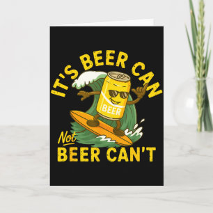 Het is bierblikje niet bier kan niet surfen bier z kaart