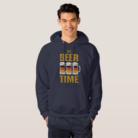Het is biertijd hoodie (Voorkant volledig)