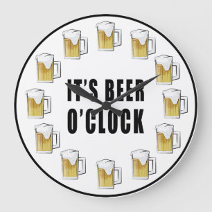 Het is bieruur - Grappig klok ontwerp