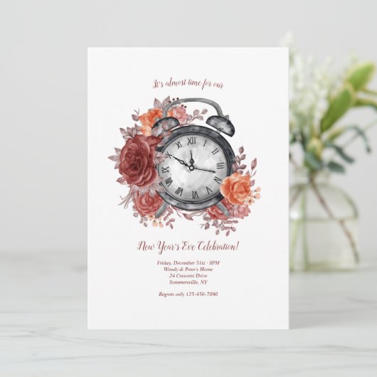 Het is bijna Nieuwjaar Kaart (Staand voorkant)