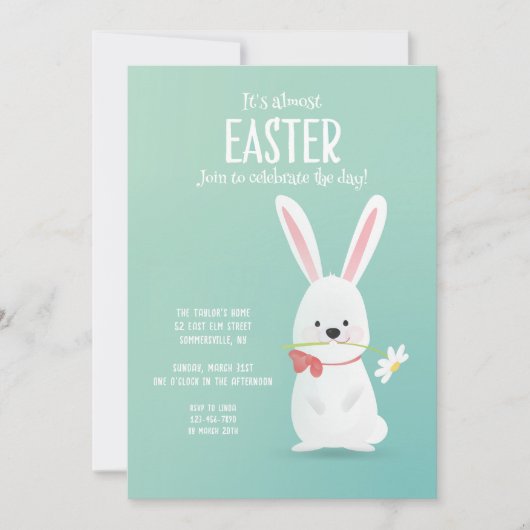 Het is bijna Pasen Kaart (Voorkant)