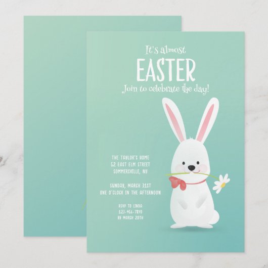 Het is bijna Pasen Kaart (Voorkant / Achterkant)