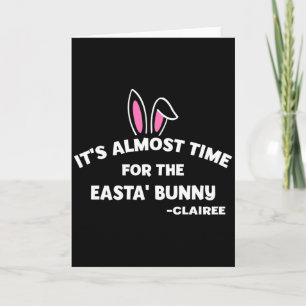 Het is bijna tijd voor de Easta Bunny Clairee Fu T Kaart