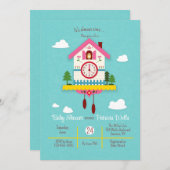 Het is bijna tijd voor een Baby shower Kaart (Voorkant / Achterkant)