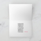 Het is binair, Baby! Feestdagen Kaart (Binnen)