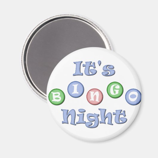 Het is Bingo Night Magneet (Voorkant / Achterkant)
