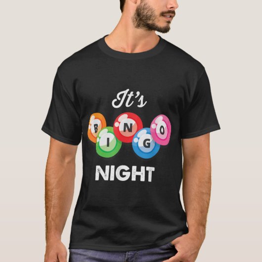 Het is Bingo Night Womens Funny Bingo Player Lover T-shirt (Voorkant)