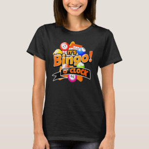 Het is Bingo O'clock Granpa Boardgame Father Day T-shirt